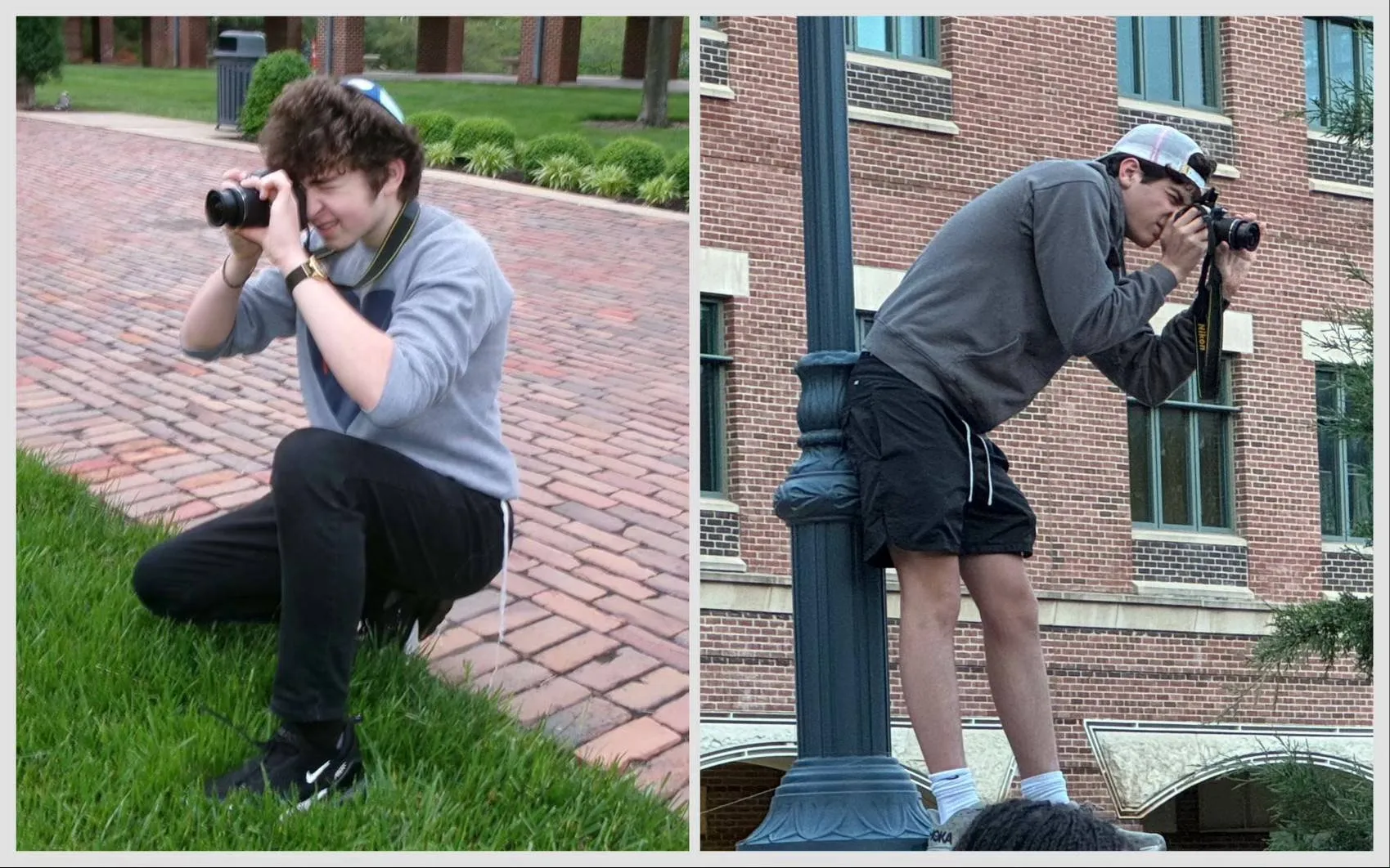 David and Ethan photographing events